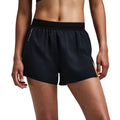 Bandit Running Women's CoolGrid™ 3" Split Shorts - BlackToe Running#colour_black