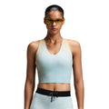 Bandit Running Women's Vanisher™ V-Neck Race Crop  - BlackToe Running#colour_lagoon-multi