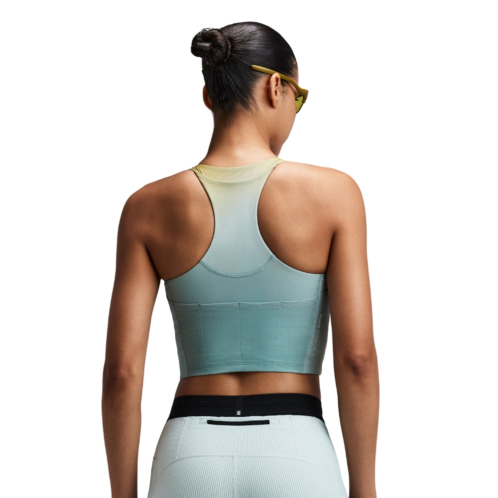 Bandit Running Women's Vanisher™ V-Neck Race Crop  - BlackToe Running