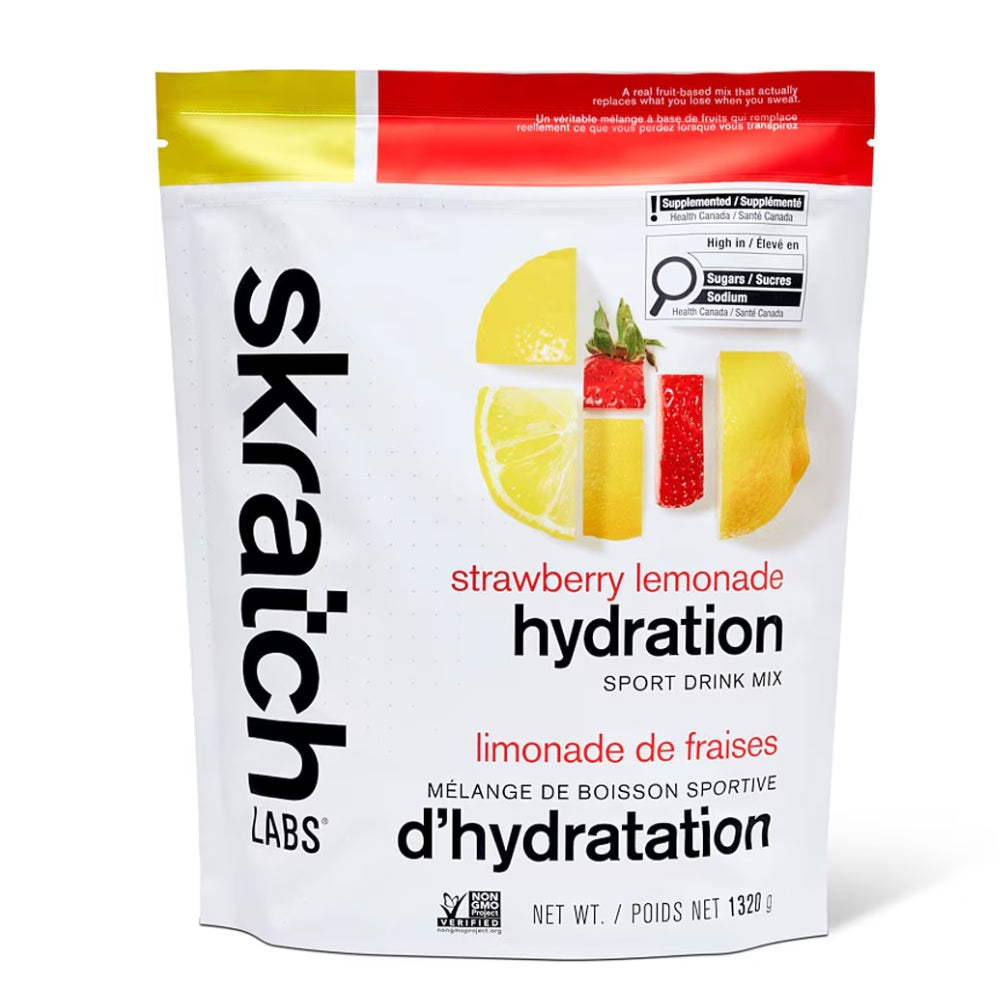 Skratch Labs Hydration Sport Drink Mix - 60 Serving - BlackToe Running#flavour_strawberry-lemonade
