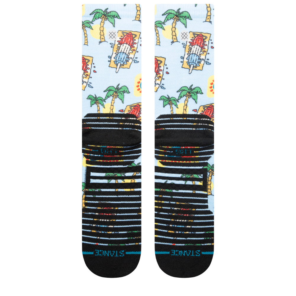 Stance Unisex - Good Humour x Stance Performance Crew Socks - BlackToe Running#colour_light-blue