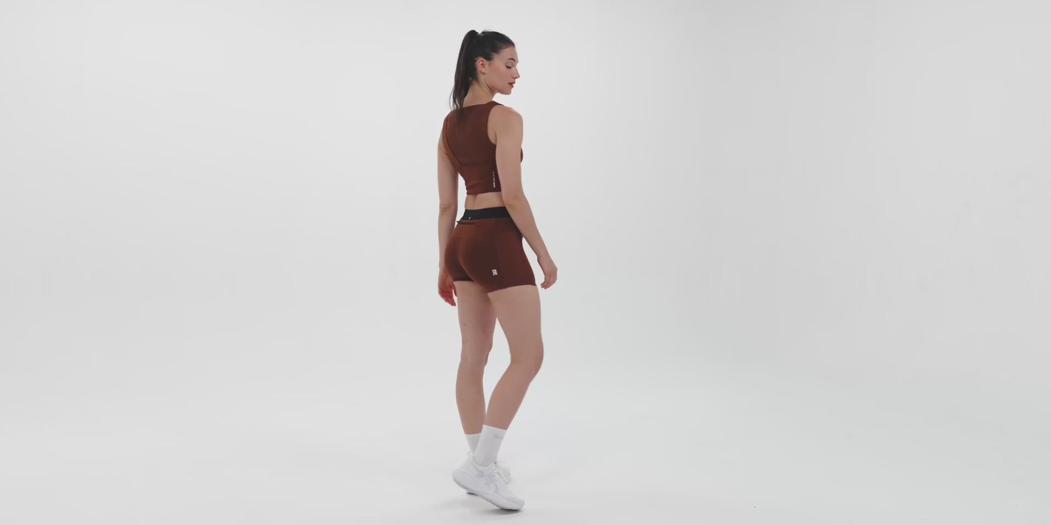 Bandit Running Women's Stamina™ 3" Compression Shorts - BlackToe Running#colour_coffee-bean