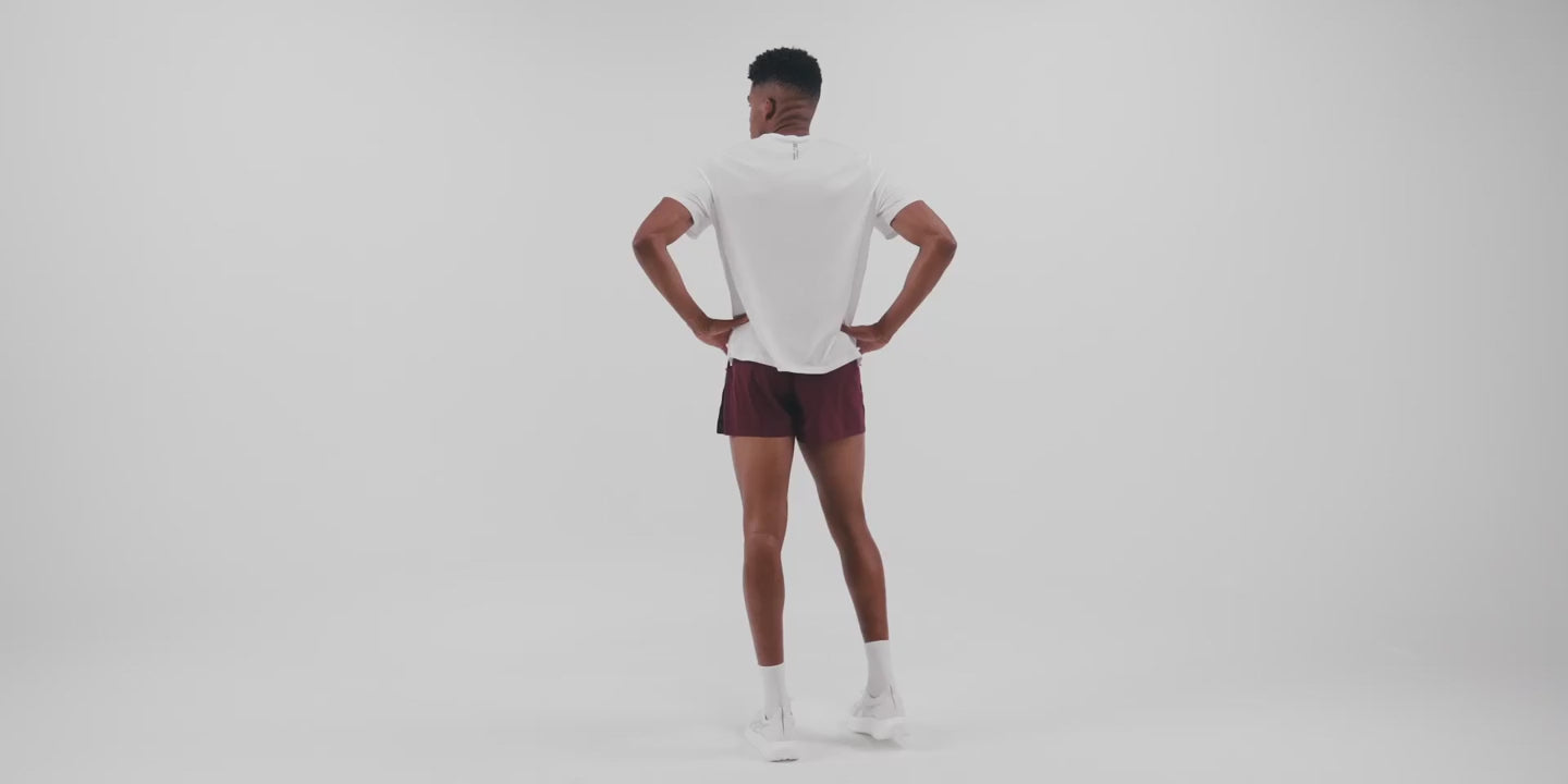 Bandit Running Men's Micromesh™ Run Tee - BlackToe Running#colour_white