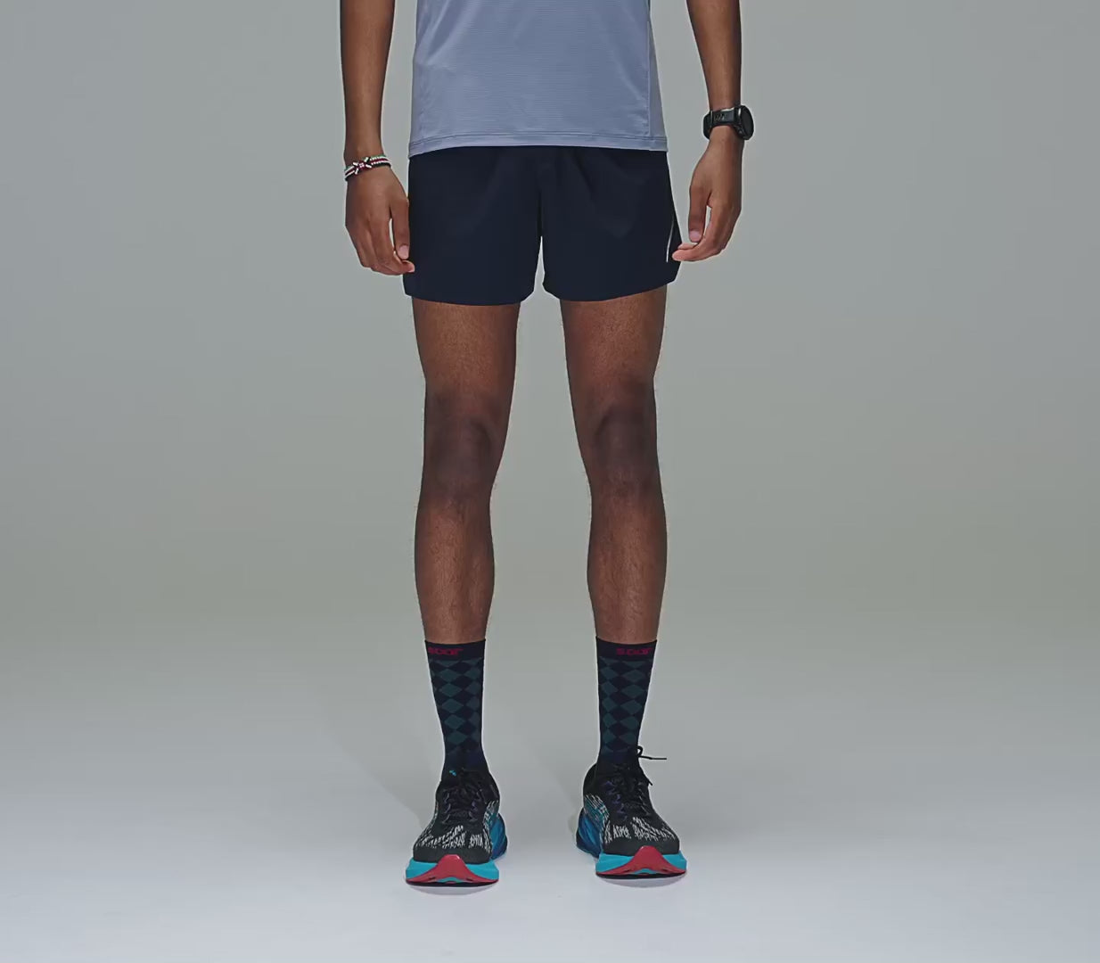 Soar Men's Run Shorts - BlackToe Running#colour_dark-navy