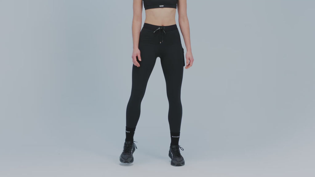 Bandit Running Women's Brushed Stamina™ Coldweather Tight - BlackToe Running