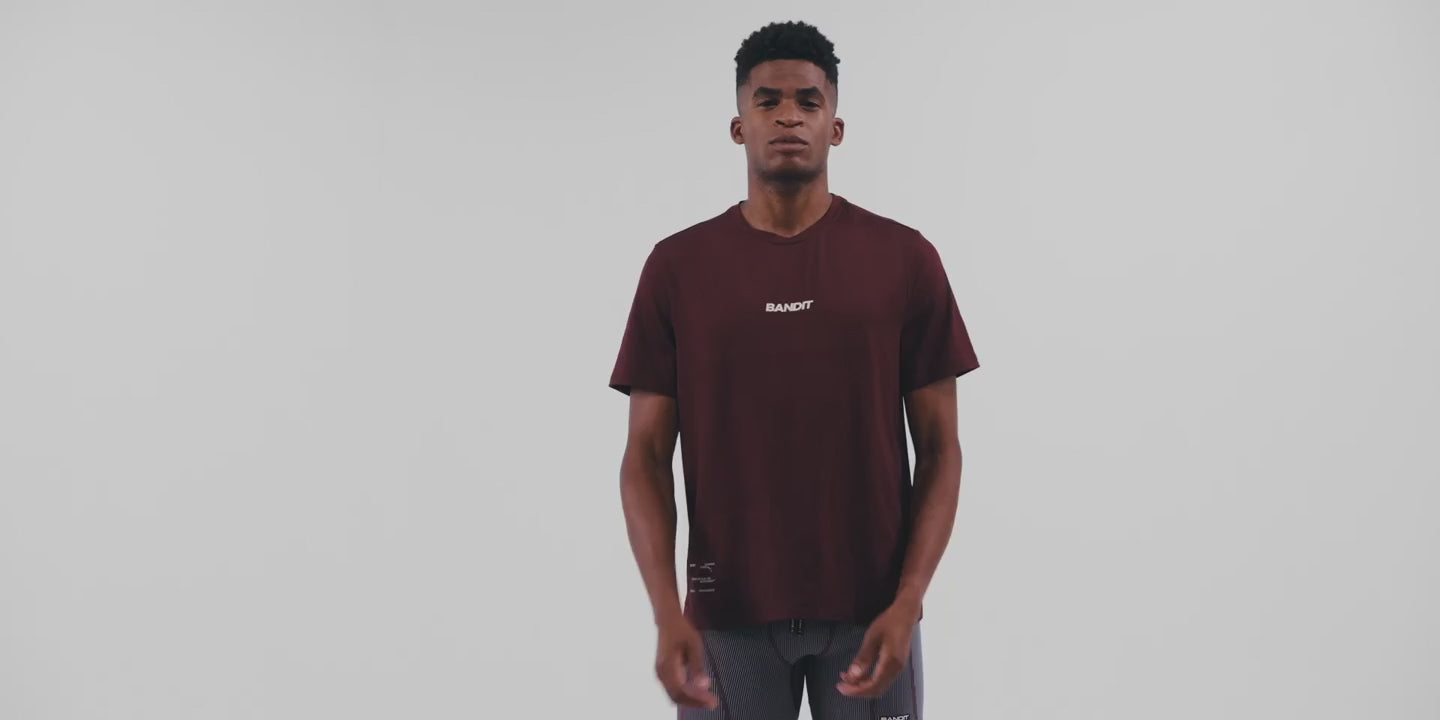 Bandit Running Men's Micromesh™ Run Tee - BlackToe Running#colour_fig