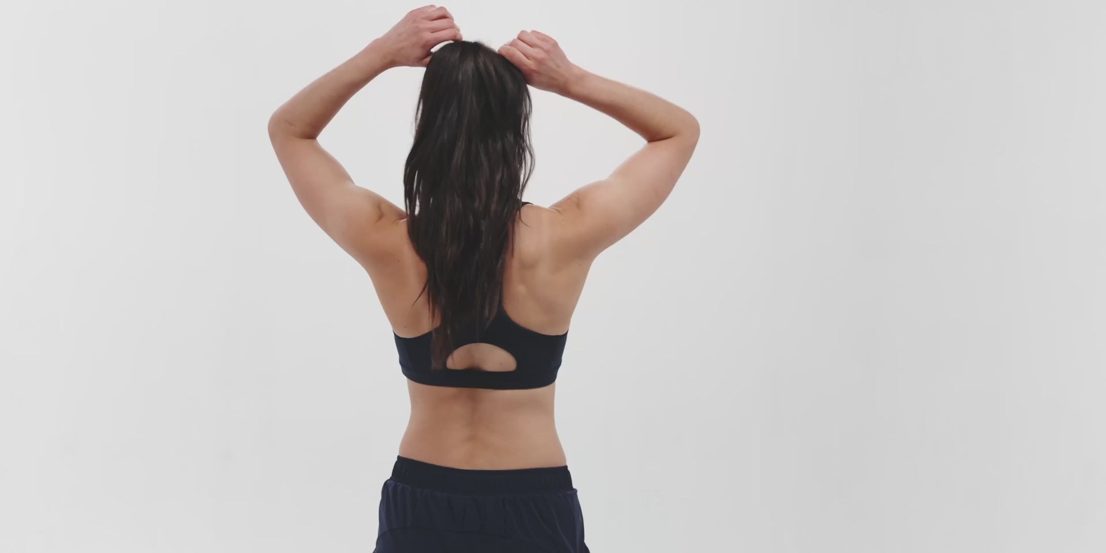 Bandit Running Women's STAMINA™ Scoop Neck Run Bra - BlackToe Running#colour_ny-navy