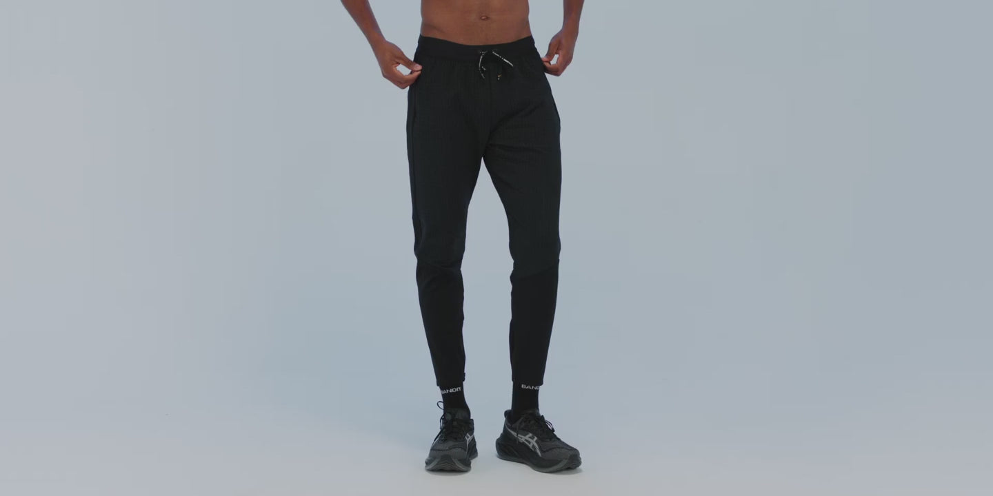 Bandit Running Men's Superwarm™ Run Pant - BlackToe Running#colour_black