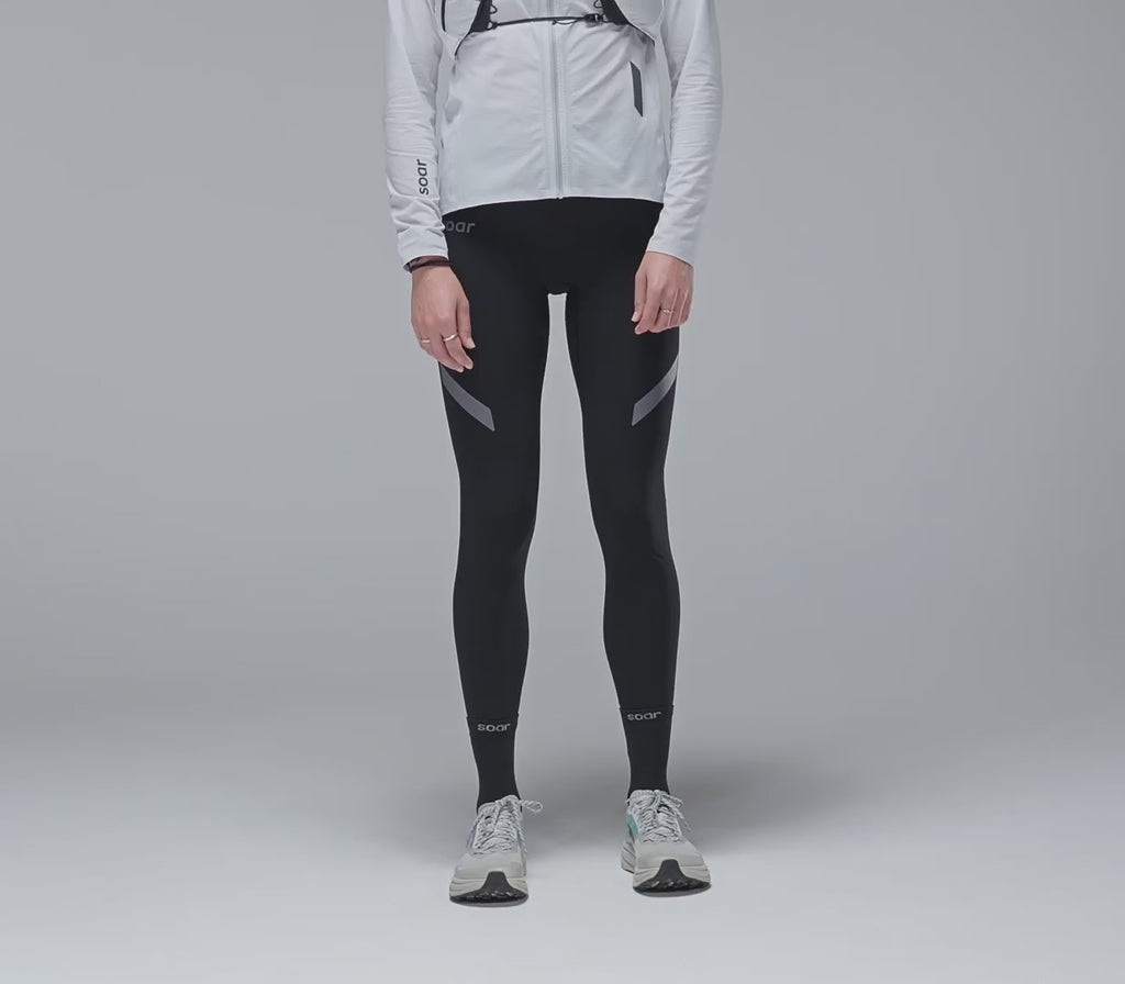 Soar Women's Run Tights - BlackToe Running