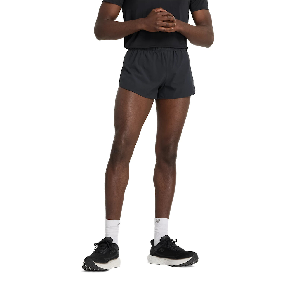 New Balance Men's RC Split Short 3" - Blacktoe Running#colour_black