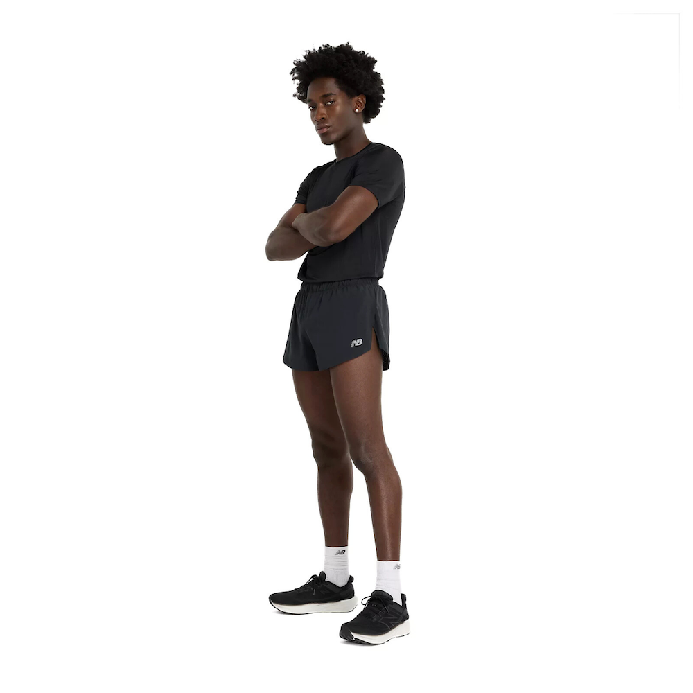 New Balance Men's RC Split Short 3" - Blacktoe Running#colour_black