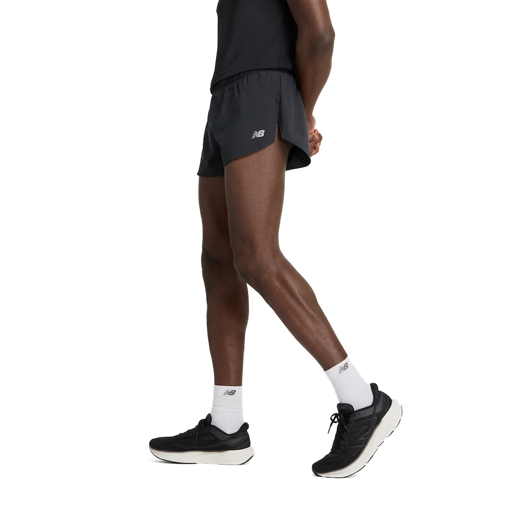 New Balance Men's RC Split Short 3" - Blacktoe Running#colour_black