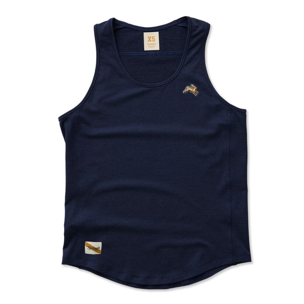 Tracksmith Women's Session Tank Women's Tops - BlackToe Running#colour_navy-blue