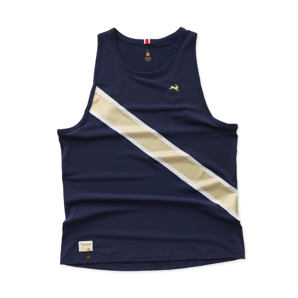 Tracksmith Men's Strata Singlet - BlackToe Running