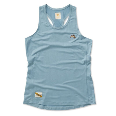 Tracksmith Women's Twilight Tank Women's Tops - BlackToe Running#colour_stonewash