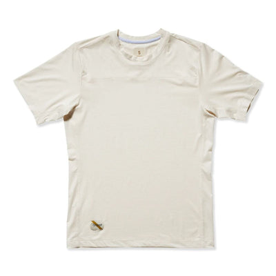 Tracksmith Men's Twilight Tee Men's Tops - BlackToe Running#colour_ivory