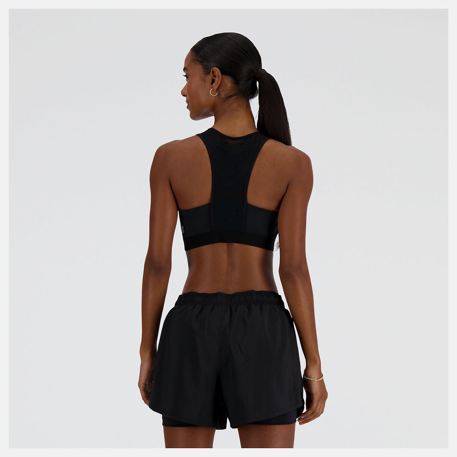 BlackToe Women's NB Sleek Pocket Medium Support Bra - BlackToe running#colour_black