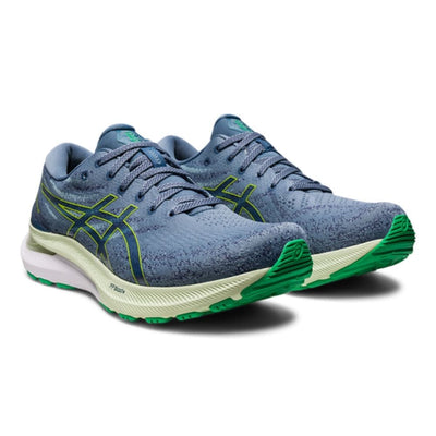 Asics Men's Gel-Kayano 29 - BlackToe Running#colour_steel-blue-lime-zest