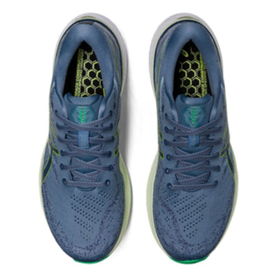Asics Men's Gel-Kayano 29 - BlackToe Running#colour_steel-blue-lime-zest