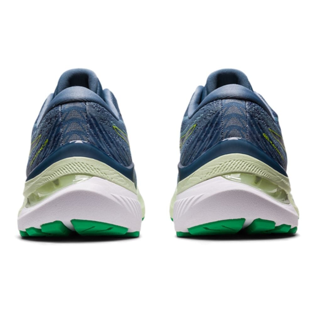 Asics Men's Gel-Kayano 29 - BlackToe Running#colour_steel-blue-lime-zest