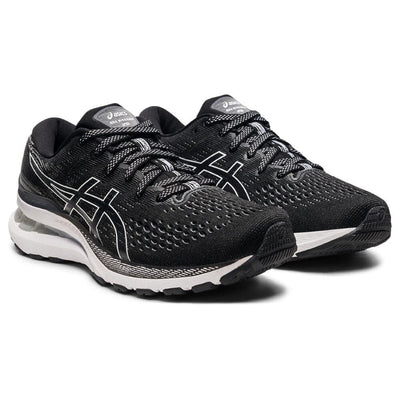 Asics Women's Gel-Kayano 28 - BlackToe Running#colour_black-white