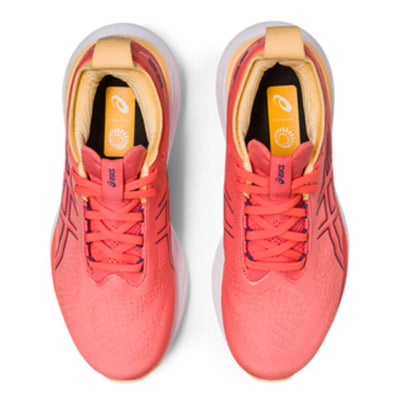 Asics Women's Gel-Nimbus 25 Women's Shoes - BlackToe Running#colour_papaya-dusty-purple