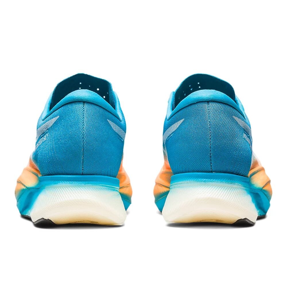 Asics Metaspeed Sky+ Unisex Shoes - BlackToe Running#colour_orange-pop-island-blue