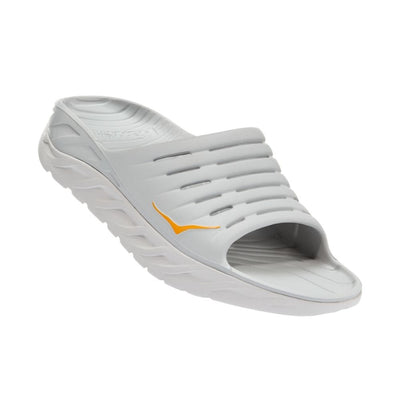 Hoka One One Men's Ora Recovery Slide Rx Items - BlackToe Running#colour_lunar-rock-radiant-yellow