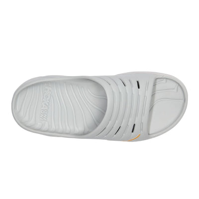 Hoka One One Men's Ora Recovery Slide Rx Items - BlackToe Running#colour_lunar-rock-radiant-yellow