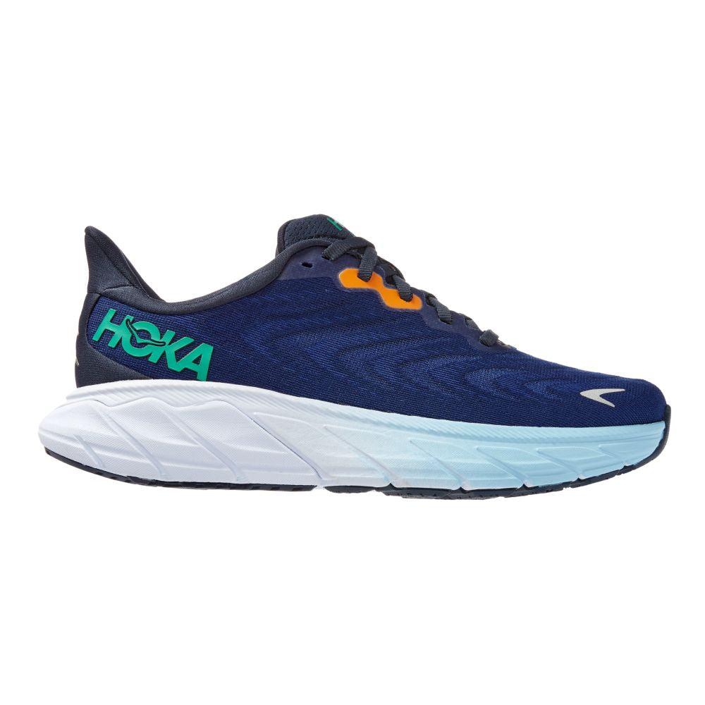 Hoka One One Women's Arahi 6 - BlackToe Running#colour_outer-space-bellwether-blue