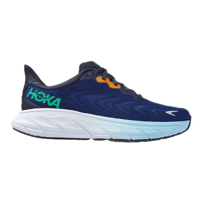 Hoka One One Women's Arahi 6 - BlackToe Running#colour_outer-space-bellwether-blue