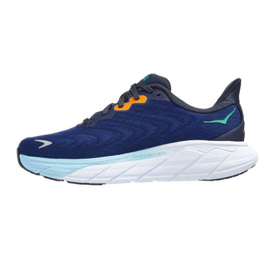 Hoka One One Women's Arahi 6 - BlackToe Running#colour_outer-space-bellwether-blue