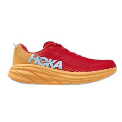 Hoka One One Men's Rincon 3 Men's Shoes - BlackToe Running#colour_fiesta-amber-yellow