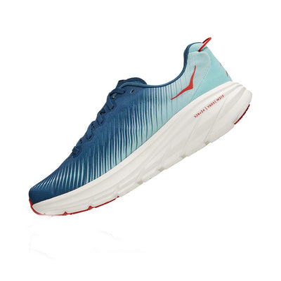 Hoka One One Men's Rincon 3 Men's Shoes - BlackToe Running#colour_real-teal-eggshell-blue