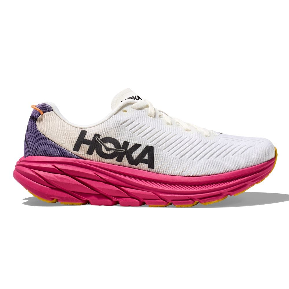 Hoka One One Women's Rincon 3 Women's Shoes - BlackToe Running#colour_blanc-de-blanc-eggnog