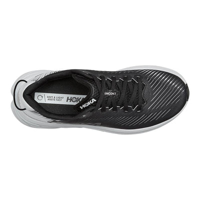 Hoka One One Women's Rincon 3 Women's Shoes - BlackToe Running#colour_black-white