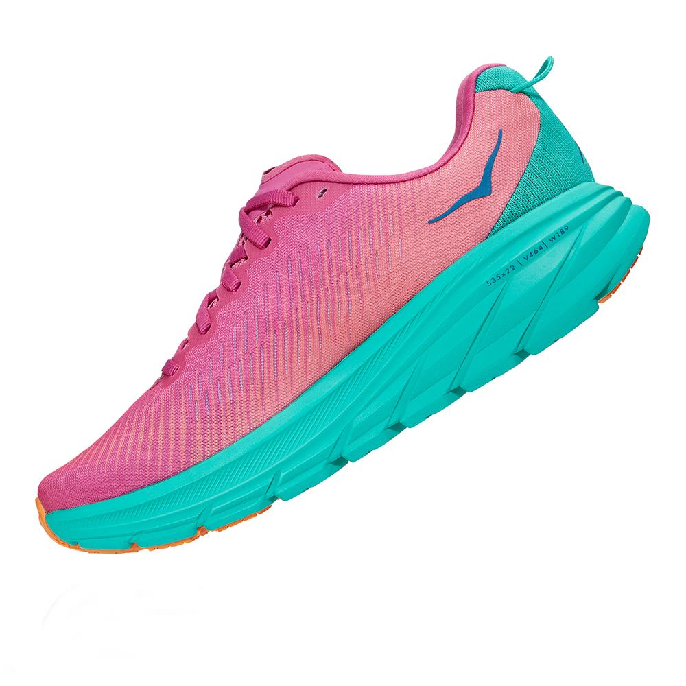 Hoka One One Women's Rincon 3 Women's Shoes - BlackToe Running#colour_phlox-pink-atlantis