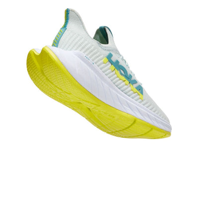 Hoka One One Women's Carbon X 3 - BlackToe Running#colour_billowing-sail-evening-primrose