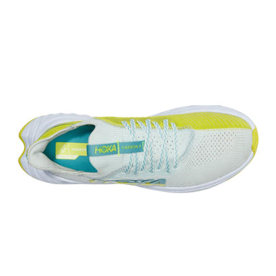Hoka One One Women's Carbon X 3 - BlackToe Running#colour_billowing-sail-evening-primrose