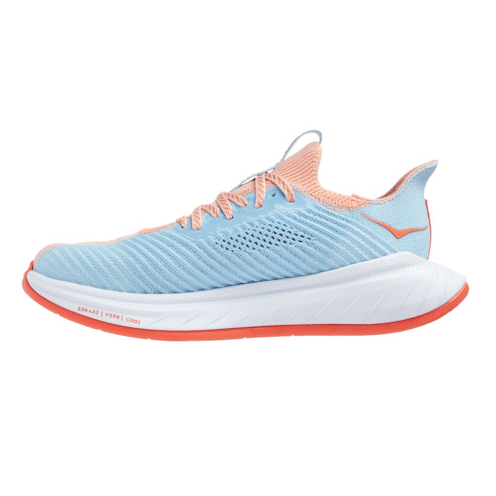 Hoka One One Women's Carbon X 3 - BlackToe Running#colour_peach-parfait-summer-song