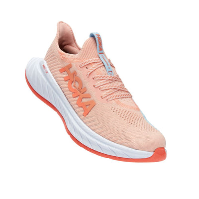 Hoka One One Women's Carbon X 3 - BlackToe Running#colour_peach-parfait-summer-song