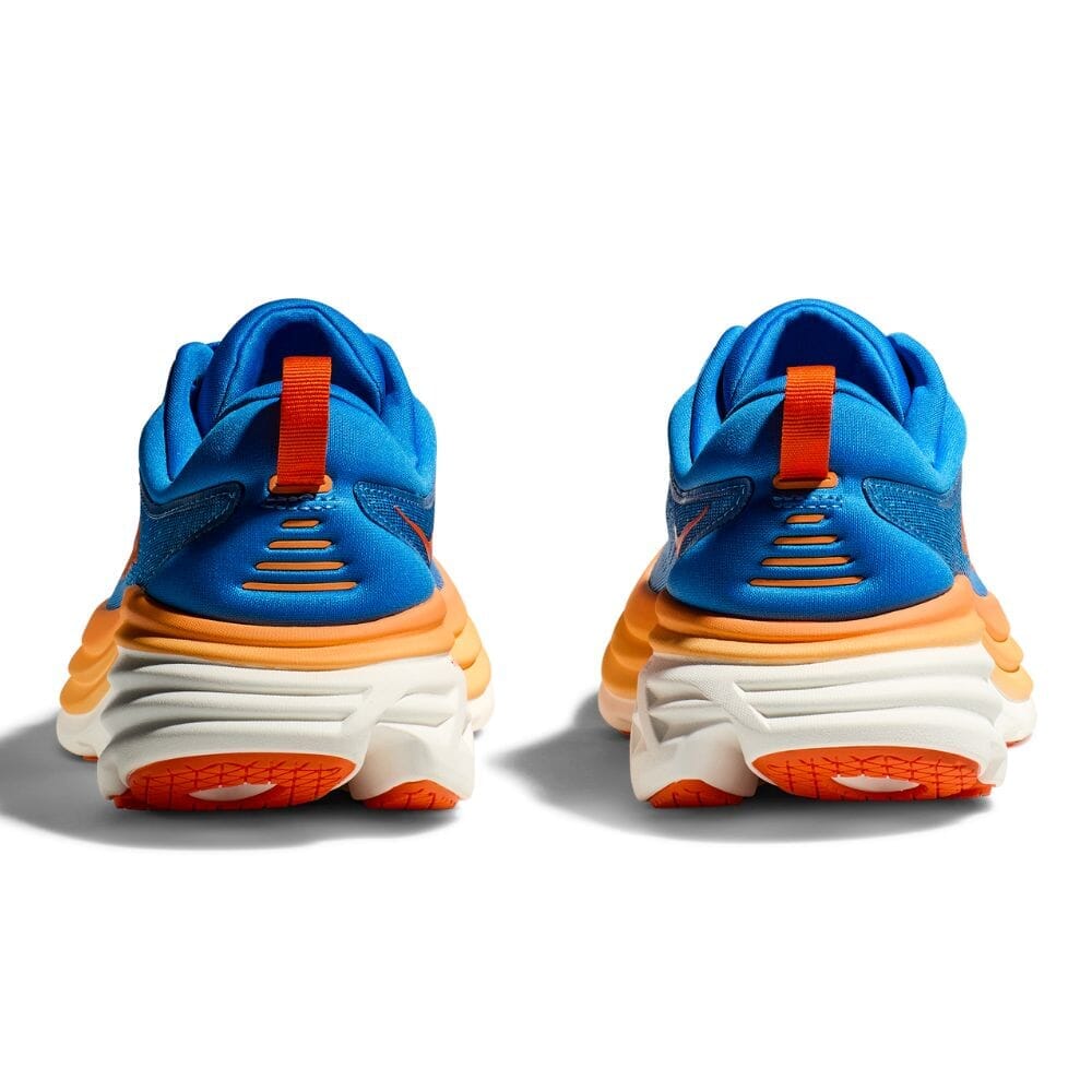 Hoka One One Men's Bondi 8 - BlackToe Running#colour_coastal-sky-vibrant-orange