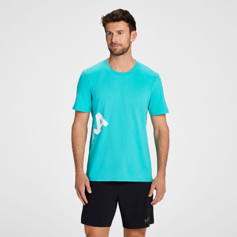 Hoka One One Men's All-Day Tee Men's Tops - BlackToe Running