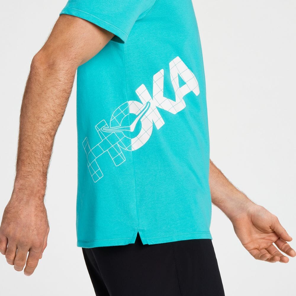 Hoka One One Men's All-Day Tee Men's Tops - BlackToe Running