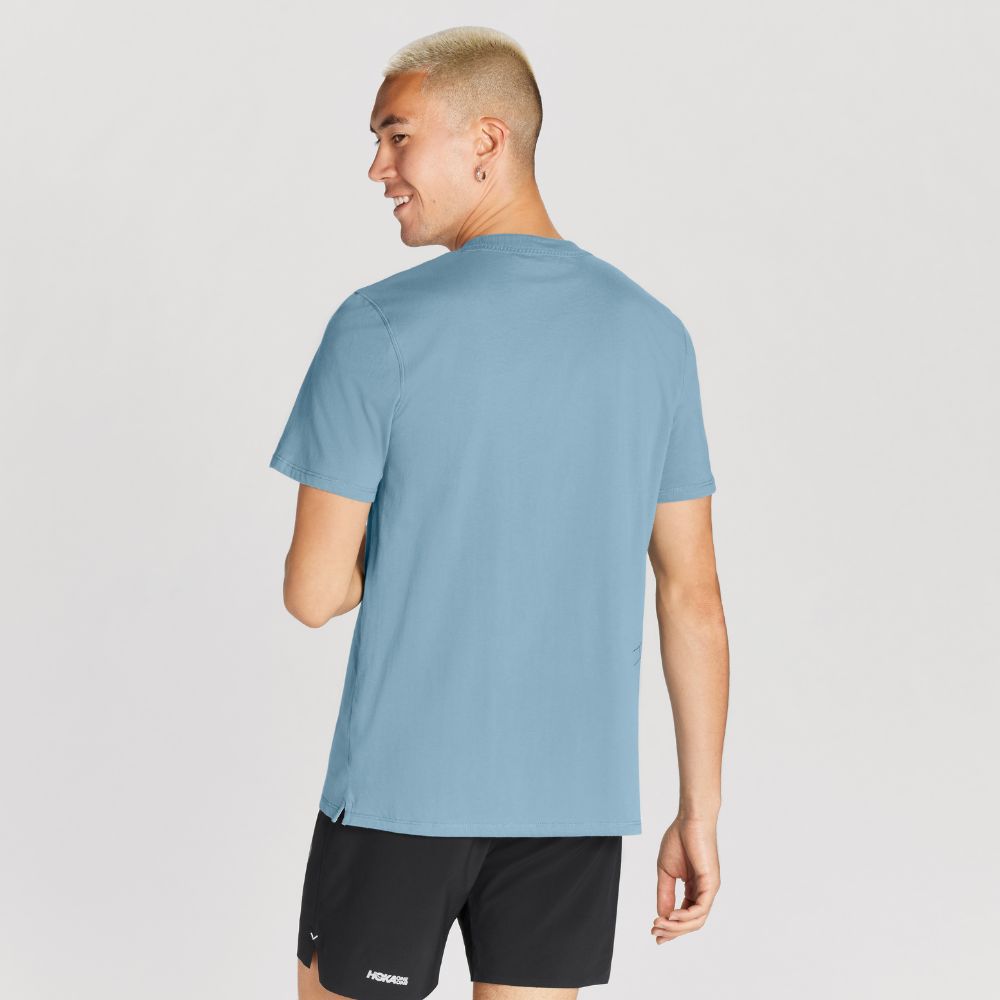 Hoka One One Men's All-Day Tee Men's Tops - BlackToe Running#colour_mountain-spring