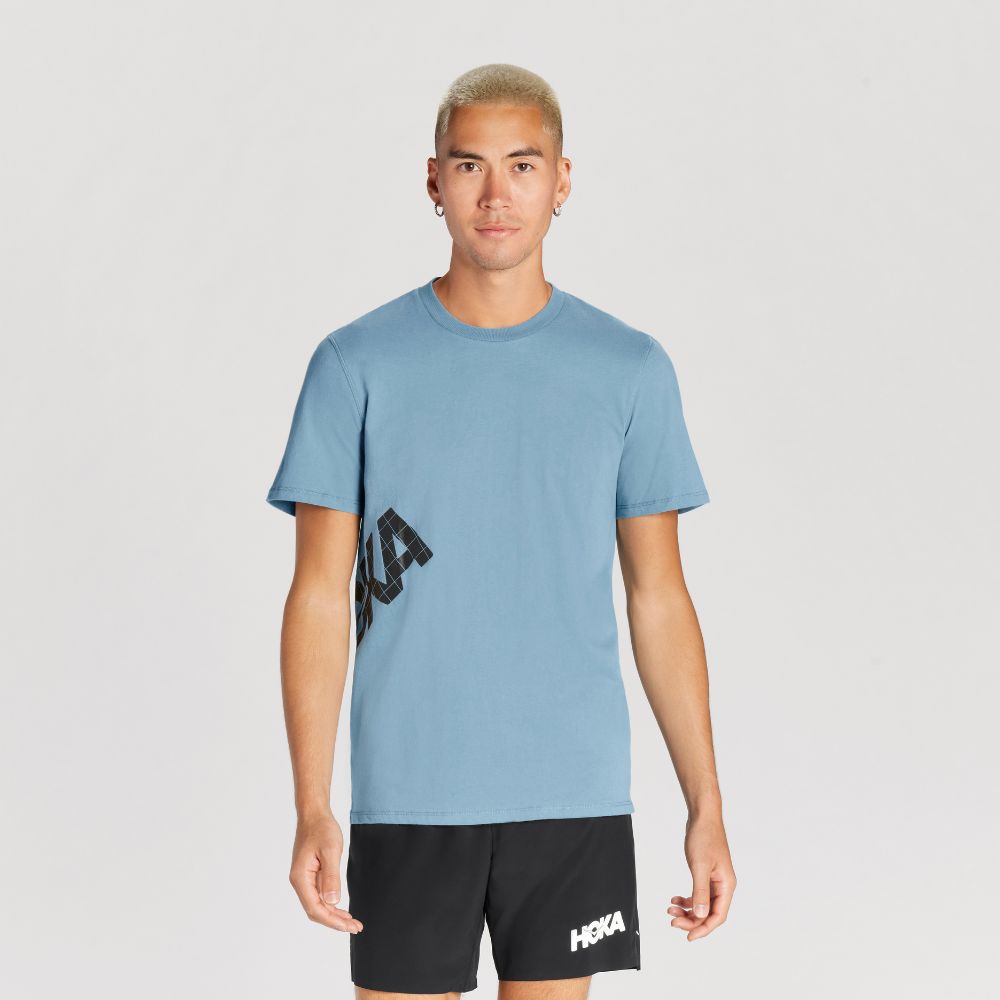 Hoka One One Men's All-Day Tee Men's Tops - BlackToe Running#colour_mountain-spring