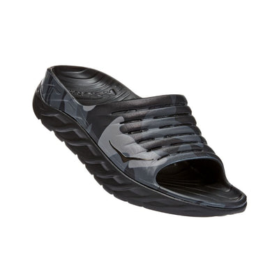 Hoka Ora Recovery Slide - Black Camo - BlackToe Running#colour_black-camo