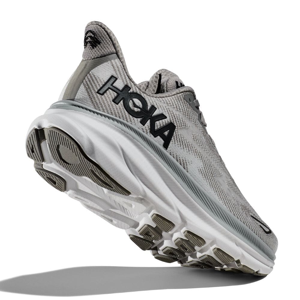 Hoka Men's Clifton 9 Men's Shoes - BlackToe Running#colour_harbor-mist-black