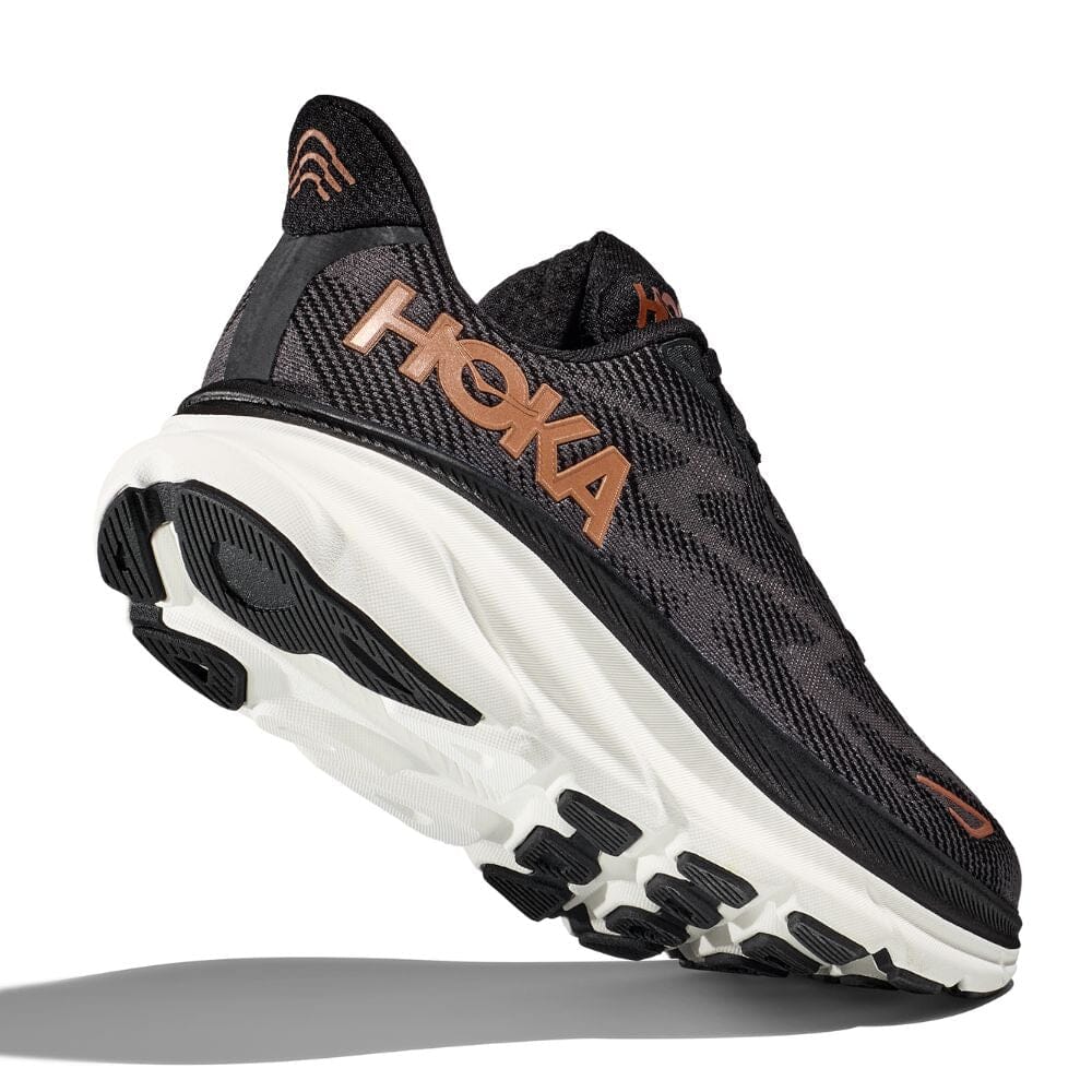Hoka Women's Clifton 9 Women's Shoes - BlackToe Running#colour_black-copper