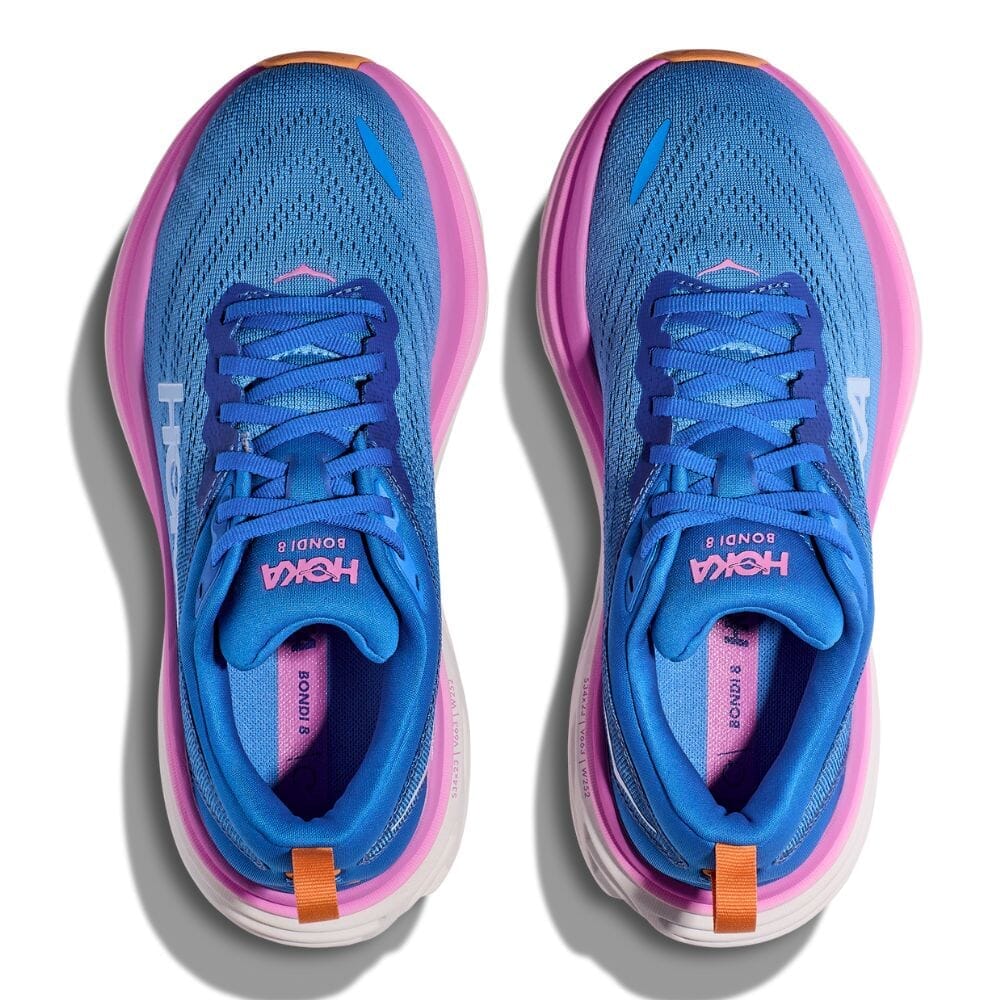 Hoka One One Women's Bondi 8 - BlackToe Running#colour_coastal-sky-all-aboard